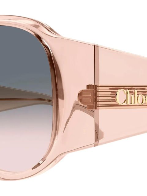 Chloé Eyewear oversized-frame sunglasses - Pink