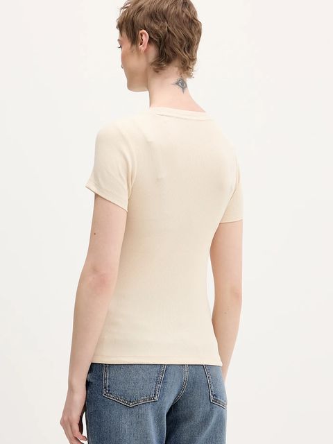 Guess Jeans t-shirt damski kolor beżowy W6RP21 KA0H1 - zdjęcie produktu nr 2