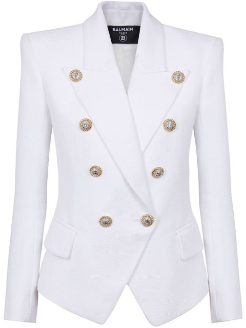 Balmain double-breasted blazer - White - zdjęcie produktu nr 1