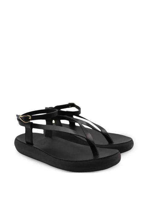 Ancient Greek Sandals strap flat sandals - Black