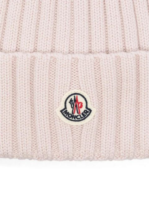 Moncler wool beanie hat - Pink - zdjęcie produktu nr 2