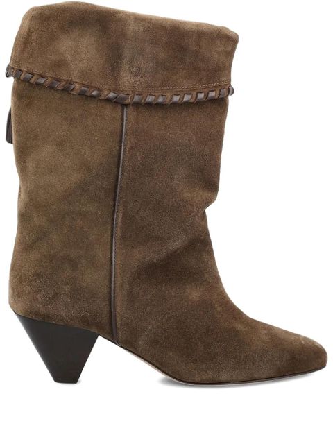 ISABEL MARANT 55mm Dalby braided-tassel boots - Brown - zdjęcie produktu nr 1