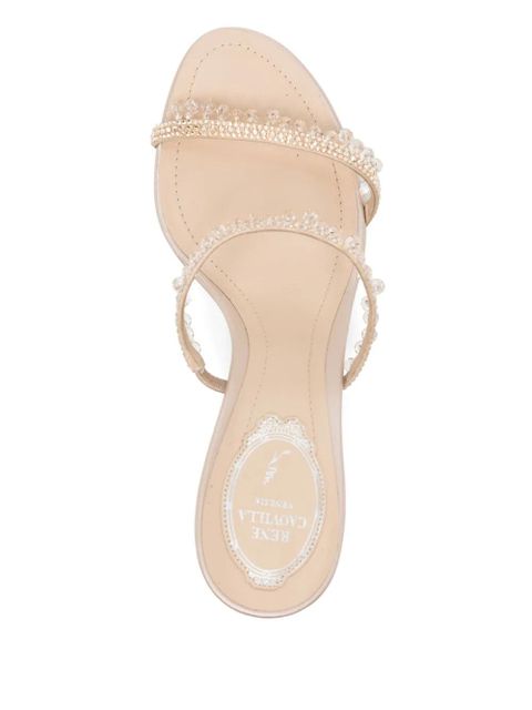 René Caovilla 90mm chandelier sandals - Neutrals