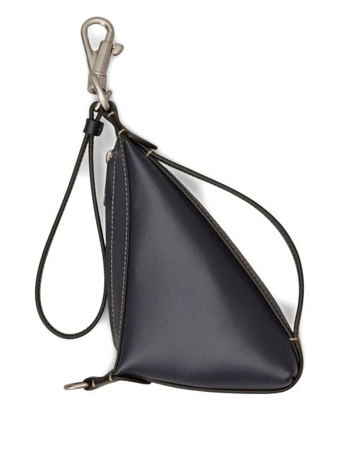 Tod's triangular leather purse - Black
