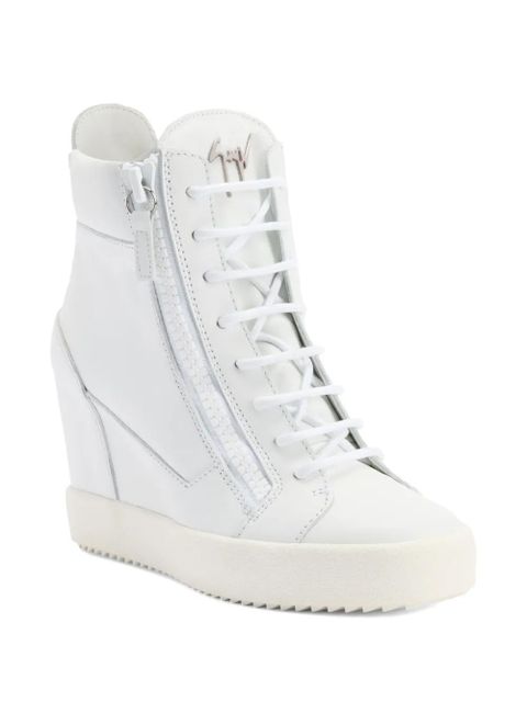 Giuseppe Zanotti Addy wedge sneakers - White - zdjęcie produktu nr 1