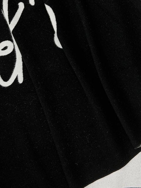 EA7 Emporio Armani szalik damski kolor czarny wzorzysty AF10450.7W000707