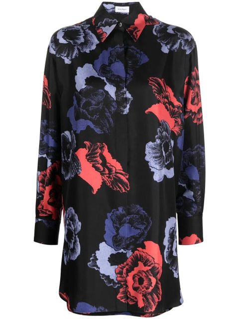 Ferragamo floral-print long-sleeve shirt - Black - zdjęcie produktu nr 1