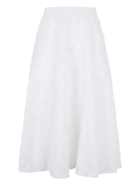 Valentino Garavani floral midi skirt - White - zdjęcie produktu nr 2