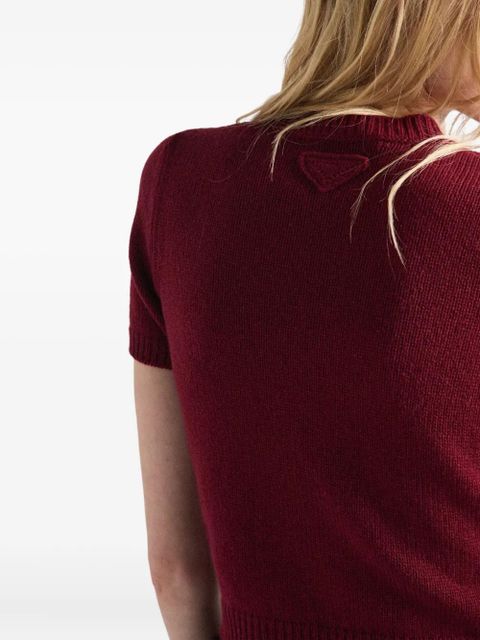 Prada ribbed-knit cashmere sweater - Red