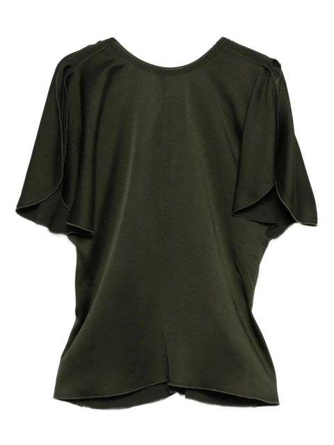 Victoria Beckham draped-sleeve blouse - Green - zdjęcie produktu nr 1