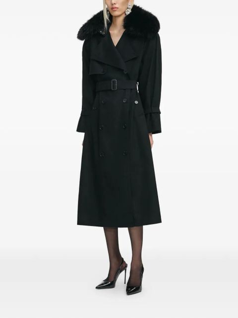 Self-Portrait belted trench coat - Black - zdjęcie produktu nr 2