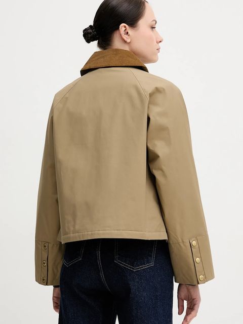 Barbour kurtka PHOEBE kolor beżowy przejściowa oversize LCA0371