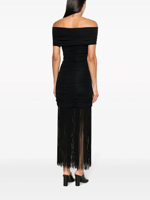 KHAITE The Jacinta fringed dress - Black