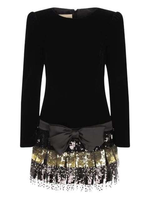 Valentino Garavani bow sequin-embellished dress - Black - zdjęcie produktu nr 1