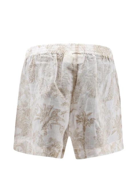 MC2 Saint Barth elasticated-waist printed shorts - White - zdjęcie produktu nr 2