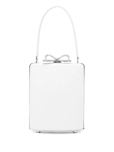 Self-Portrait bow-detailed tote bag - White - zdjęcie produktu nr 1