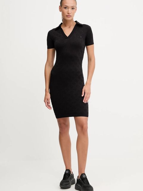 Guess sukienka PEONY kolor czarny mini dopasowana V5YK05 Z3OA0 - zdjęcie produktu nr 1