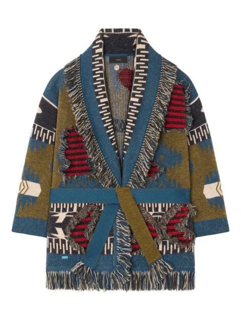 Alanui fringed patterned cardigan - Multicolour - zdjęcie produktu nr 1