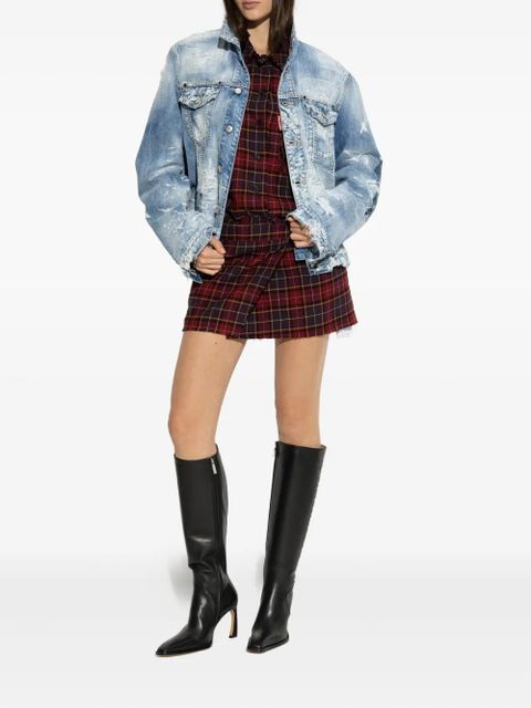 Off-White embossed heeled boots - Black