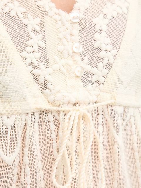 Hoss Intropia bluzka damska kolor beżowy wzorzysta 5872098