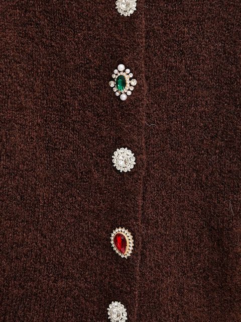 Answear.LAB sweter z wełną damski kolor brązowy