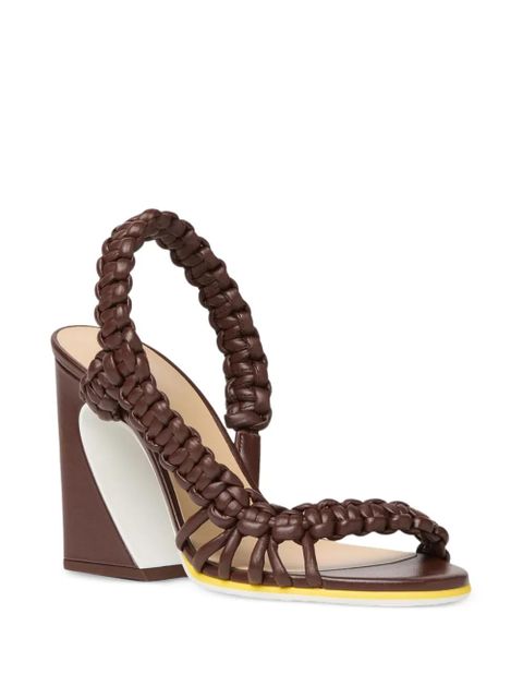 FENDI Arco braided sandals - Brown - zdjęcie produktu nr 2