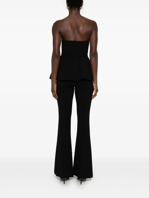 Self-Portrait crepe jumpsuit - Black