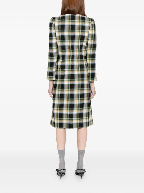 SHUSHU/TONG plaid dress - Black