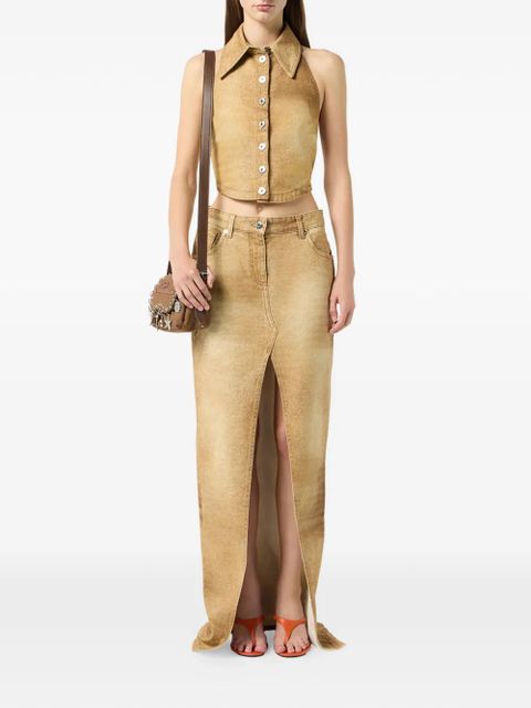 Blumarine printed skirt - Neutrals - zdjęcie produktu nr 2