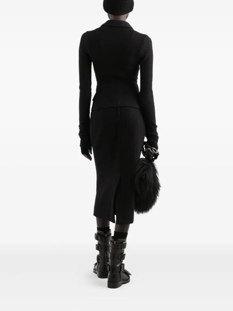 Dolce & Gabbana wool midi skirt - Black