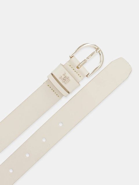 Tommy Hilfiger pasek skórzany damski kolor beżowy AW0AW16836 - zdjęcie produktu nr 2