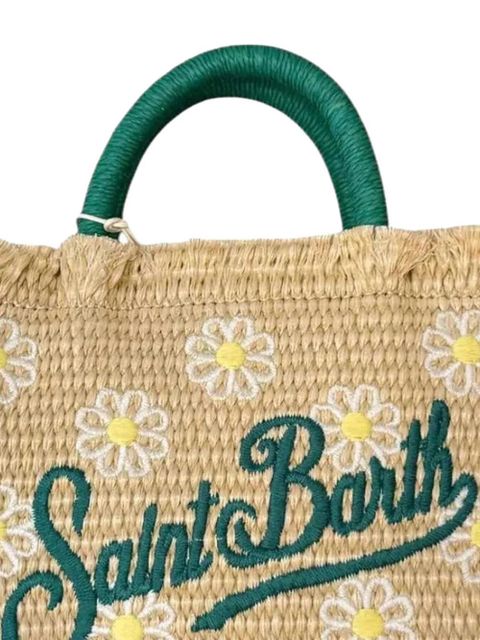 MC2 Saint Barth mini Vanity daisy-embroidered tote bag - Neutrals