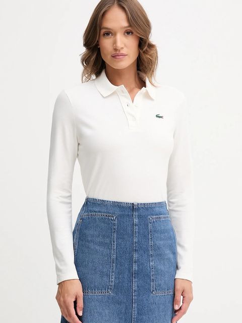 Lacoste longsleeve kolor beżowy PF4567 - zdjęcie produktu nr 1
