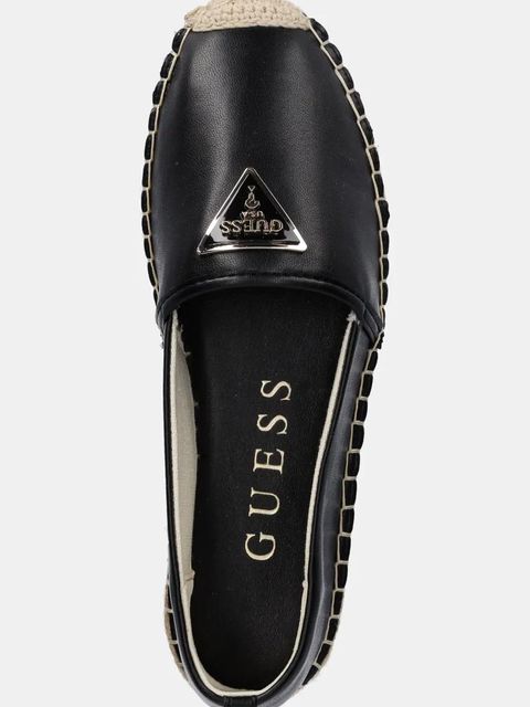 Guess espadryle JOLANDY kolor czarny FLJLND LEA14