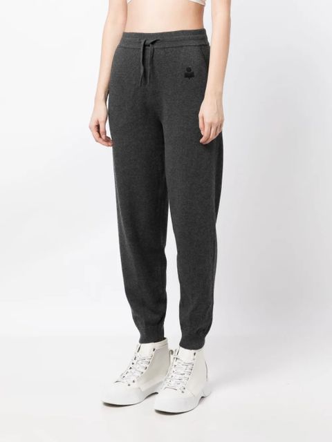 MARANT ÉTOILE Kira drawstring-waist knitted trousers - Grey