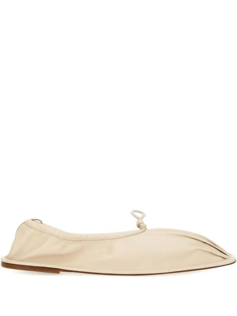 Hereu Puntera gathered ballet flats - Neutrals - zdjęcie produktu nr 1
