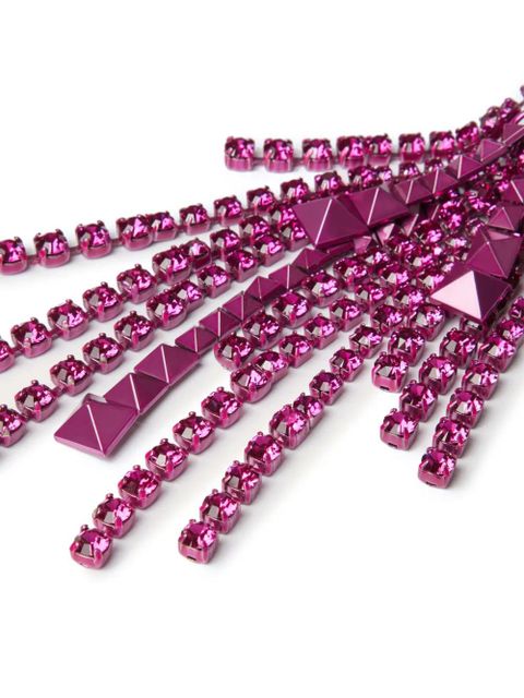 Valentino Garavani Brightrain crystal earrings - Pink