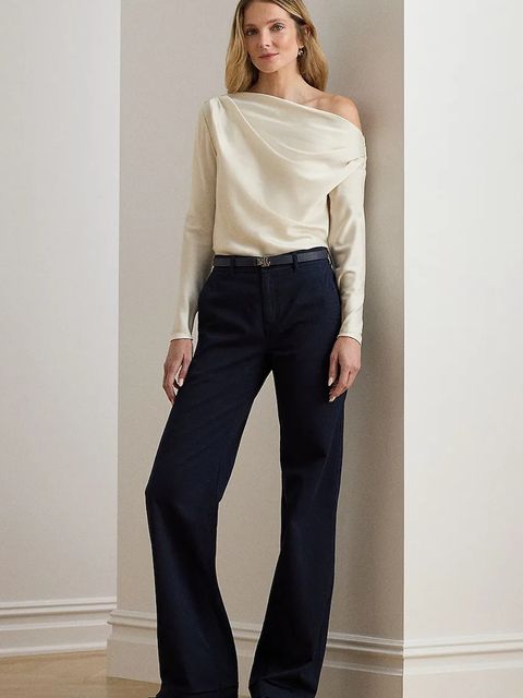 Lauren Ralph Lauren bluzka damska kolor beżowy gładka 200P03566 - zdjęcie produktu nr 2