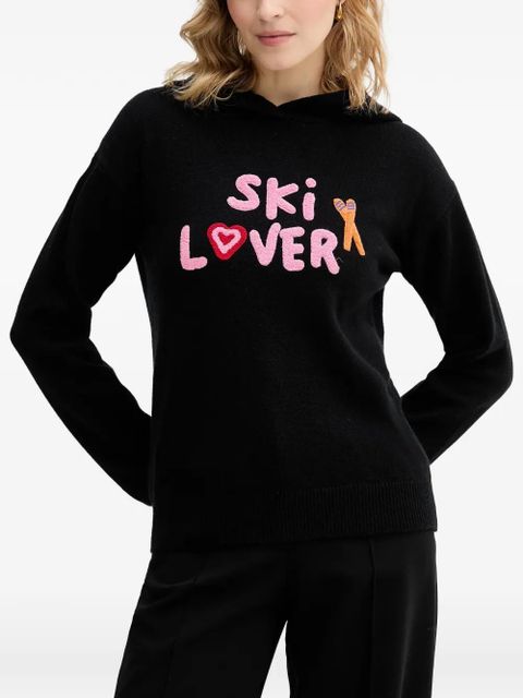 MC2 Saint Barth lettering-detail sweater - Black - zdjęcie produktu nr 1