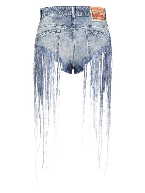Diesel fringe-detailing shorts - Blue