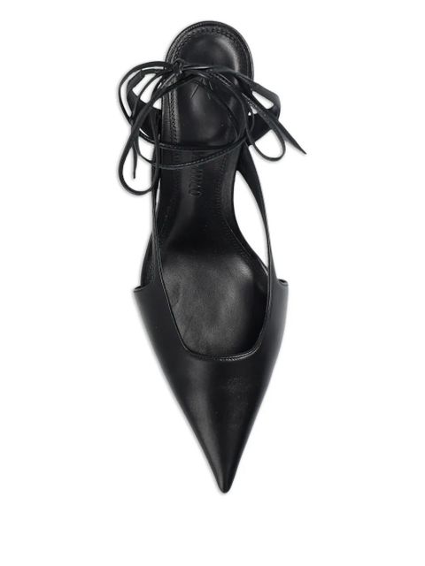 The Attico Diane ankle-tie pumps - Black
