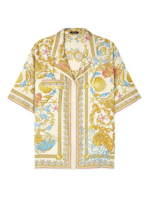 Versace Underwater Barocco silk shirt - Gold - zdjęcie produktu nr 1