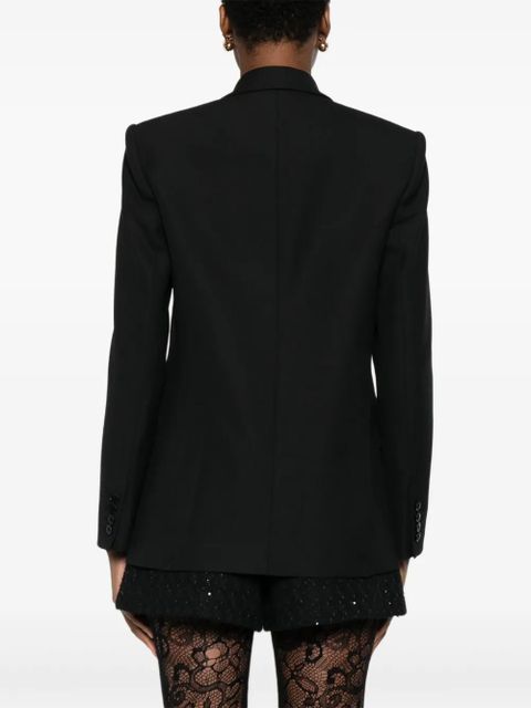 Maje Vayra crystal-embellished double-breasted blazer - Black