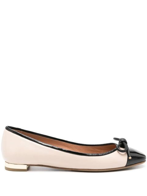 Aquazzura Parisina leather ballerina shoes - Neutrals - zdjęcie produktu nr 1