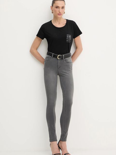 Liu Jo t-shirt bawełniany damski kolor czarny TF5287.JS923