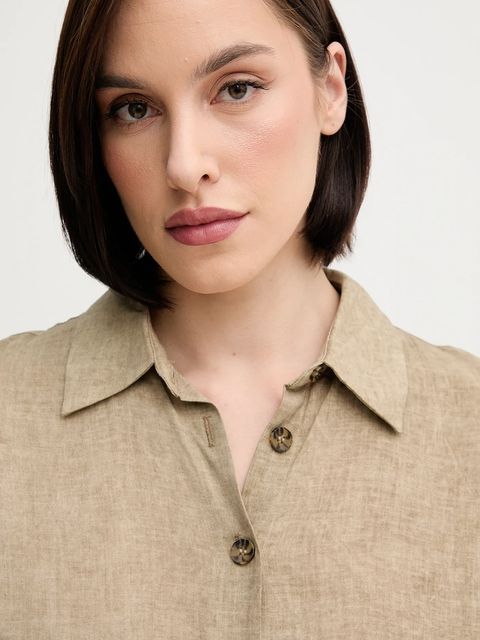 Pedro del Hierro sukienka z domieszką lnu