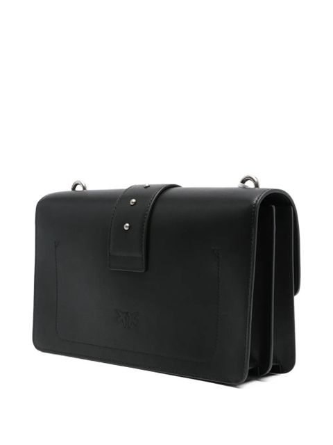 PINKO small Love One Classic leather crossbody bag - Black