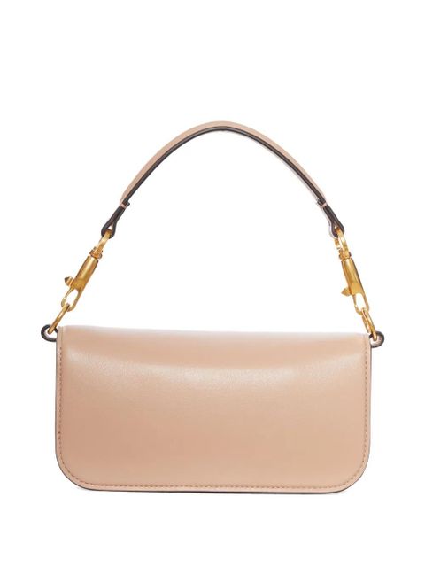 Valentino Garavani VLogo pearl-embellished leather shoulder bag - Neutrals - zdjęcie produktu nr 2