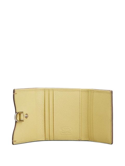 Tod's tri-fold stitched wallet - Neutrals