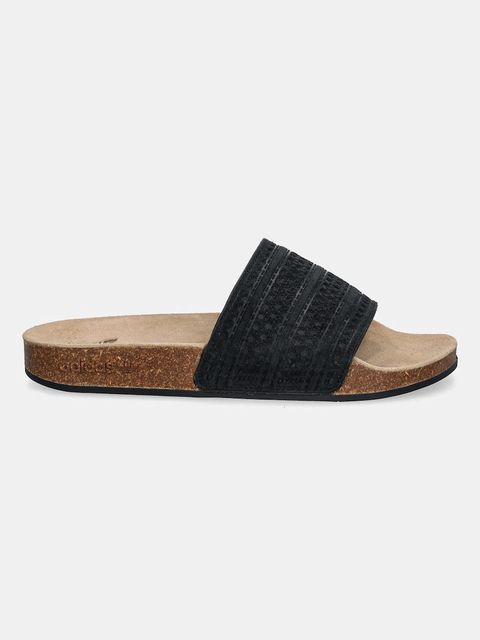 adidas Originals klapki zamszowe Adilette RS kolor czarny JR3596 - zdjęcie produktu nr 2